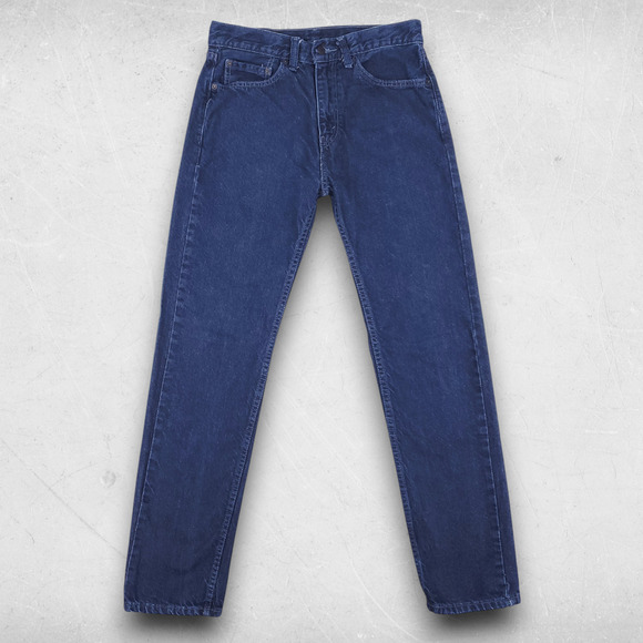 Levis 505 Men 31x32 Blue Straight Leg Classic Retro 100% Cotton Denim Classic - Picture 1 of 12